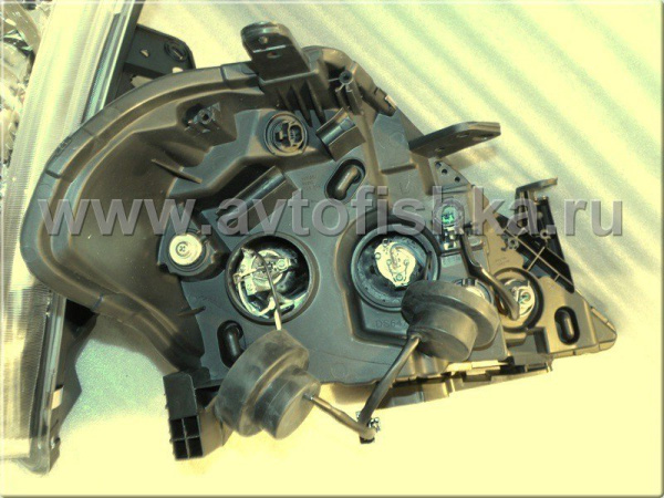 Nissan Tiida (04-) фары передние линзовые хромированные, комплект 2 шт.