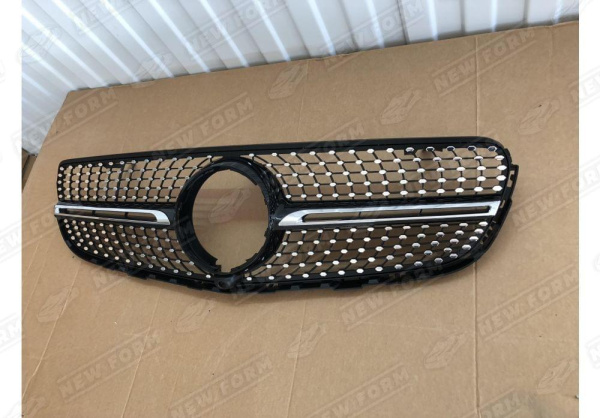 Mercedes-Benz GLC-Klasse X253 2015 - 2019 Решетка радиатора под камеру Diamond Sport черная