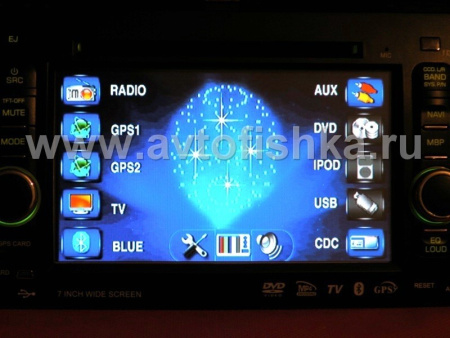 Toyota Land Cruiser Prado 120 автомагнитола, штатное головное устройство с GPS навигацией, TV