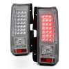 Hummer H3 (05-10) фонари задние светодиодные хромированные