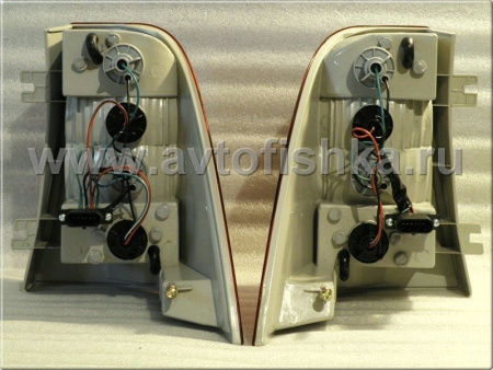 Mercedes ML W163 (98-05) задние фонари светодиодные красно-тонированные, комплект 2 шт.