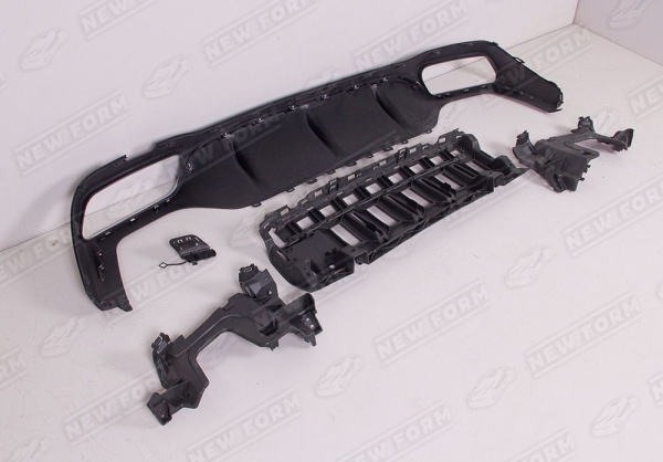 Mercedes-Benz E-Klasse W213 2016 - 2020 Диффузор 6.3 AMG хром