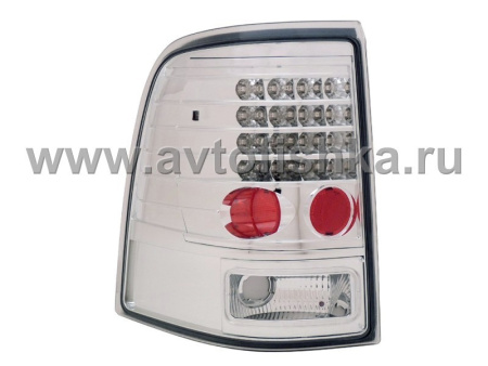 Ford Explorer (02-05) USA фонари задние светодиодные хромированные, комплект 2 шт.