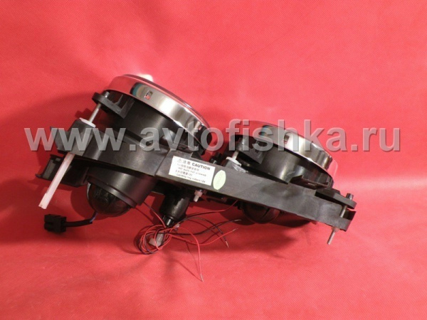 BMW 5 E34 (88-94) передние фары линзовые, со светящимися ободками, комплект 2 шт.