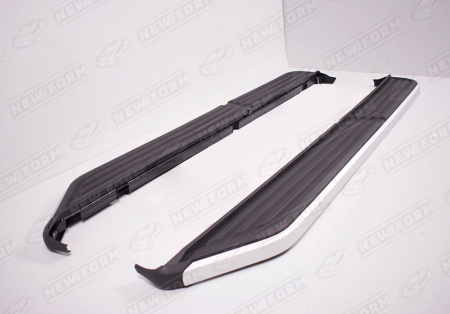 Land Rover Discovery 4 поколение 2009 - 2013 штатные пороги внешние без кронштейнов