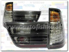 BMW X5 (98-06) фонари задние светодиодные черные с хромом, комплект 2 шт.