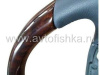 Mercedes W221, W216 (05-08) руль классический, черная кожа - дерево орех