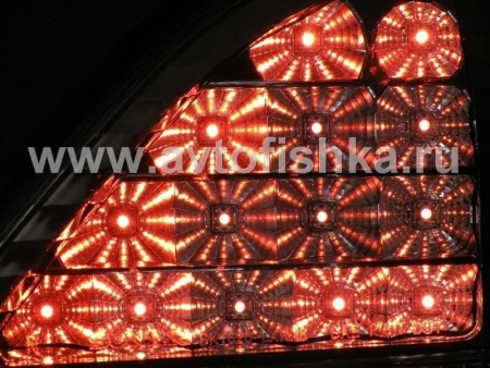 Lexus RX300 (97-03) фонари задние светодиодные хромированные, комплект 2 шт.