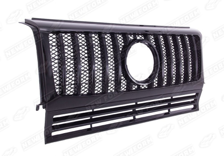 Решетка радиатора стиль GT черная Mercedes G-class W463