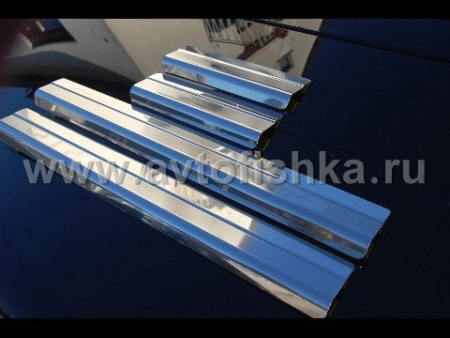 Mercedes W164 ML (05-) накладки на пороги передних и задних дверных проемов, нержавеющая сталь