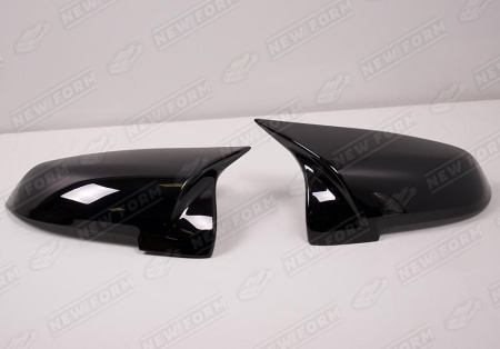 BMW 5 серия F10 2009 - 2017 Крышки (накладки) зеркал M5 черные половинки