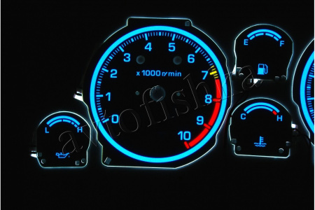 Toyota Celica IV T16 светодиодные шкалы (циферблаты) на панель приборов