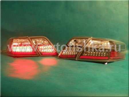 Toyota Camry V40 (06-11) фонари задние светодиодные черные, комплект лев.+прав.