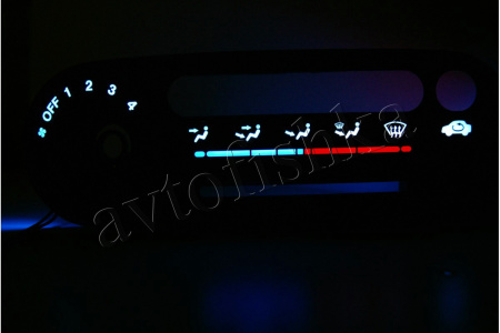 Honda CRX Del Sol светодиодные шкалы (циферблаты) на климат