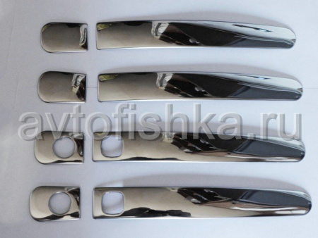 Toyota Land Cruiser 200 (08-15) хромированные молдинги на наружние ручки дверей