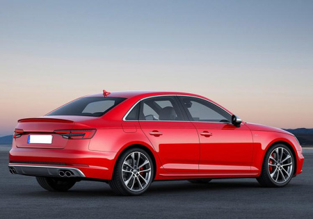 Насадки на глушитель S4 для Audi A4 2016-2019 - нержавейка