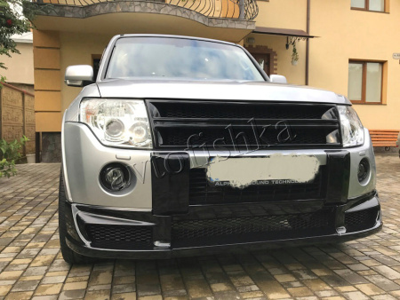 Mitsubishi PAJERO 4 (06-15) Накладка на передний бампер RALLY ART