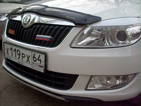 Skoda Fabia 2 хэтчбэк (10-14) дефлектор капота