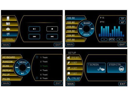 Mitsubishi Pajero 4 штатное головное устройство с GPS навигацией и HD 8" экраном, DVM-1400G HD