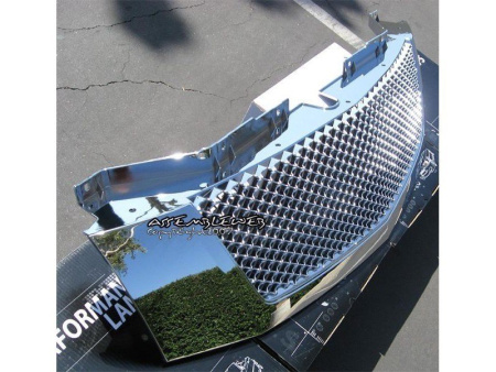 Cadillac Escalade, Escalade EXT, ESV (07-) решетка радиатора хромированная пластиковая, сетка, классический дизайн