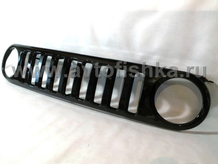 Toyota FJ Cruiser (07-) решетка радиатора черная, вертикальный дизайн