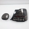 Lexus GS300, GS430 (97-04) фонари задние черные, дизайн под светодиоды, комплект лев.+прав.