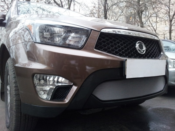 SsangYong Actyon Sport (12–) Защита радиатора, хром