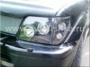 Toyota Land Cruiser Prado 90 (FJ90) (96-02) фары передние черные, со светящимися ободками, комплект 2 шт.