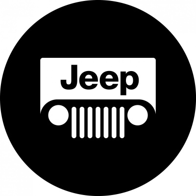 Чехол запасного колеса из экокожи с эмблемой Jeep 4WD, радиусы 14; 15; 16; 17;