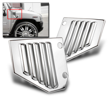 Hummer H2 (02-05) полный хром пакет, хромированные декоративные накладки, комплект 44 предмета.