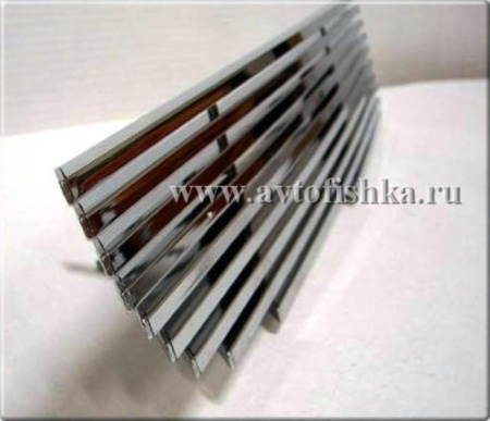 Hyundai Tucson (04-) решетка радиатора и бампера хромированные из нержавеющей стали, комплект 3 шт.