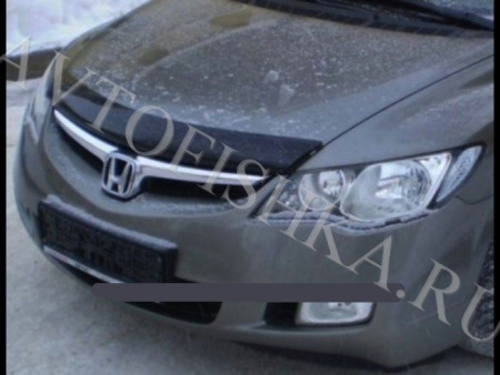 Дефлектор капота темный Honda Civic седан 2006-2011