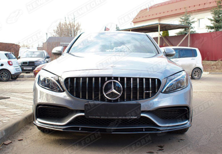 Mercedes-Benz C-Klasse W205 2014 - 2018 Решетка радиатора Panamerica хром