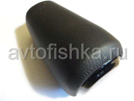 Toyota Land Cruiser Prado 120, 150 ручка на рычаг переключения передач АКПП, черное дерево (piano black) и черная кожа.