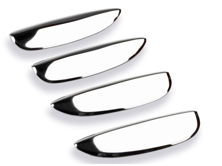 Renault Logan (04-) накладки на ручки дверей из нержавеющей стали, комплект на 4 двери