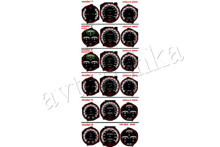 Toyota Celica V 1989-1993 светодиодные шкалы (циферблаты) на панель приборов