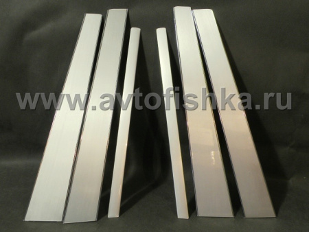 Mercedes-Benz W163 ML (98-05) накладки стоек дверей из нержавеющей стали с алюминием