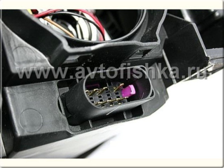 Audi A4 (05-07)передние линзовые черные фары, со светодиодной подсветкой, с электрокорректором, комплект 2 шт.