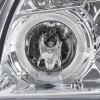 Hyundai Tucson (2005-2009) фары передние хромированные, со светящимися ободками и светодиодами