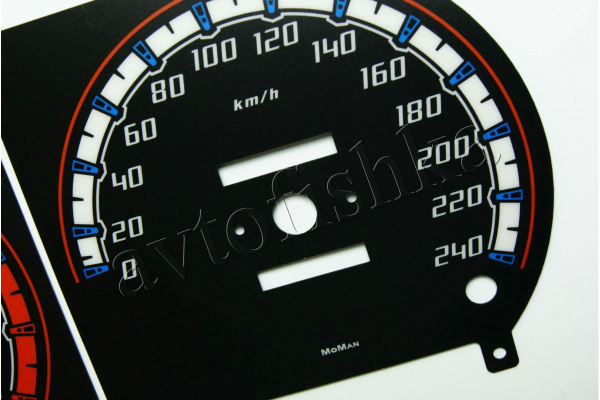 Mitsubishi Colt 1988-1992 светодиодные шкалы (циферблаты) на панель приборов