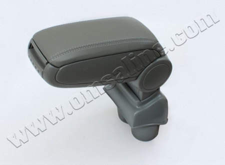 Volkswagen Caddy (04–07) Подлокотник с боксом, серый (Abs - кожзам.)
