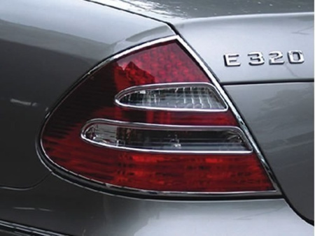 Mercedes-Benz W211 E class рамки хромированные на задние фонари, комплект 2 шт.