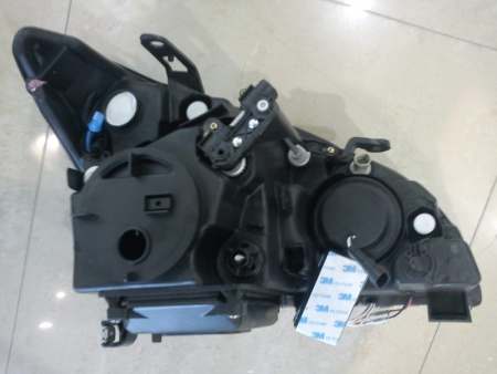 Lexus RX330, RX350 (2003-2008) фары передние линзовые хромированные, со светящимися ободками и светодиодной подсветкой, комплект 2 шт.