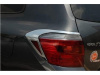 Toyota Highlander, Kluger (07-) хромированные декоративные накладки на задние фонари, комплект 2 шт.