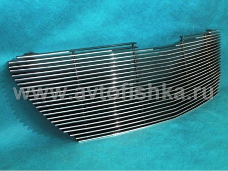 Chrysler Pacifica (03-08) решетка радиатора верхняя и нижняя в бампер, алюминиевые, комплект 2 шт.