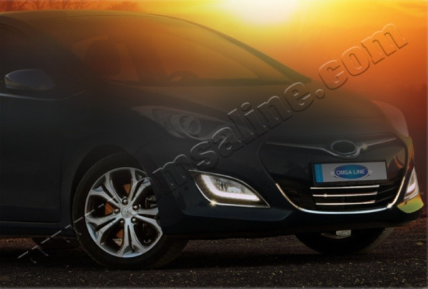 Hyundai i30 (12–) Накладки и окантовка на решетку воздухозаборника, нерж., 4 части