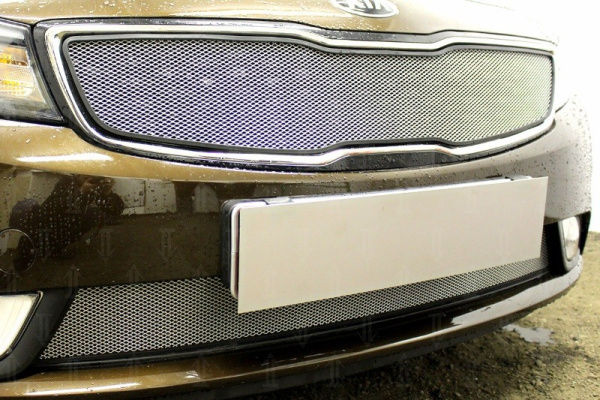 Kia Cerato (15–) Защита радиатора, хром, верх