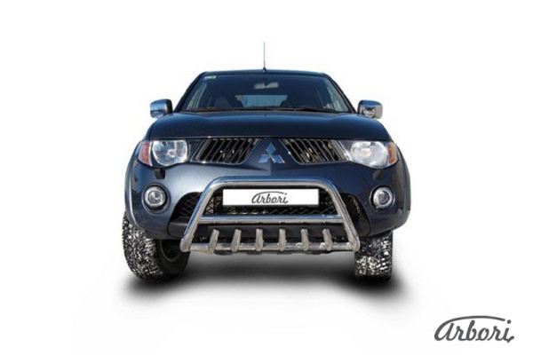 Защита передняя Arbori d57 низкая c защитой картера MITSUBISHI L-200 TRITON 2006-