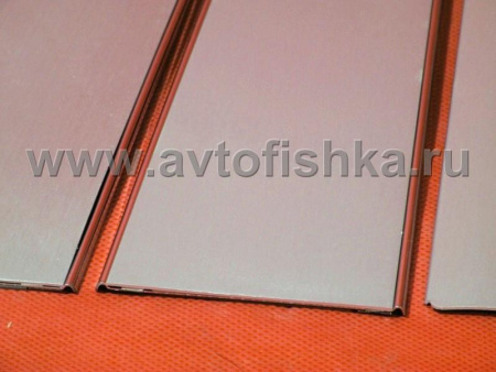 Mercedes W140 (91-98) алюминиевые накладки стоек дверей, комплект 6 шт.