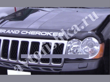Дефлектор капота темный с надписью Grand Cherokee 2005-2011
